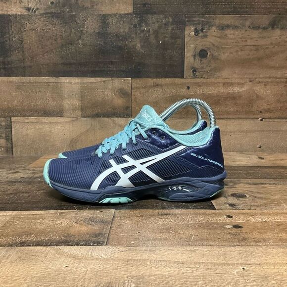 ASICS Women’s Size 6 Tennis Shoes Indigo Blue Solution Speed 3 Athletic Sneakers - Picture 3 of 6